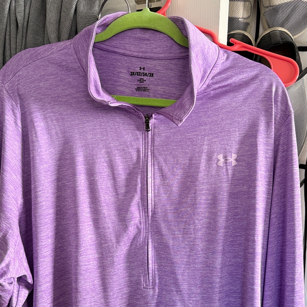 Under Armour Lavender Quarter-Zip Top